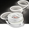 SB-6509 30 Metre Beyaz Işık Neon Led Şerit Dış Mekan Silikonlu Esnek Dekoratif Aydınlatma 220v Fişli