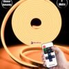 SB-6537 5 Metre Amber Işık Esnek Neon Led Şerit Dimmer Kumandalı Dekoratif Aydınlatma Seti