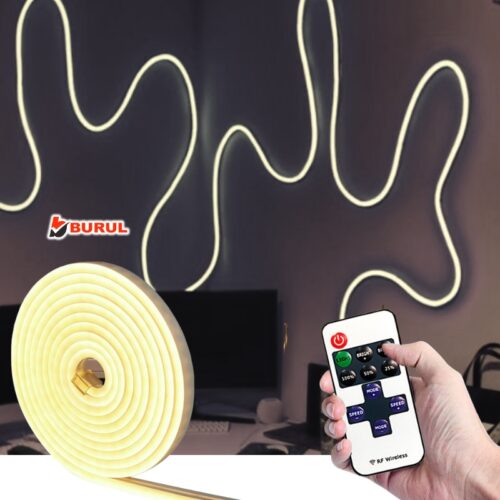 SB-6512 2.5 Metre Gün Işığı Metre Esnek Neon Led Şerit Işık Dimmer Kumandalı Dekoratif Aydınlatma Seti