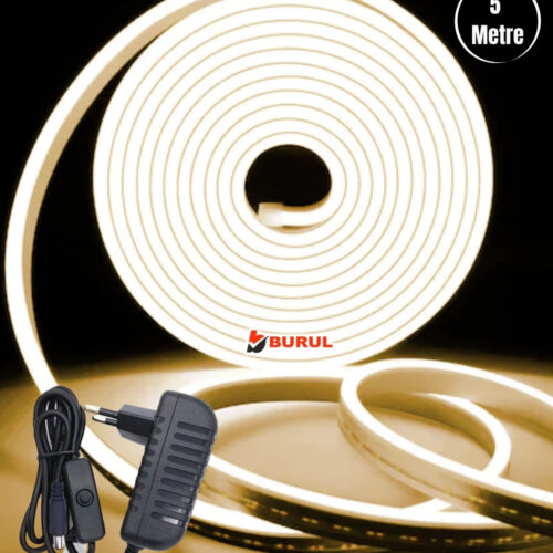 SB-6536 2.5 Metre Gün Işığı Esnek Neon Led Şerit Butonlu Dekoratif Aydınlatma Seti