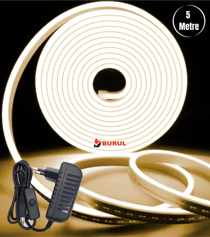SB-6535 5 Metre Gün Işığı Esnek Neon Led Şerit Butonlu Dekoratif Aydınlatma Seti