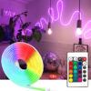 SB-6504 5 Metre 16 Renk Kumandalı Renk Değiştiren RGB Neon Led Şerit Işık Seti