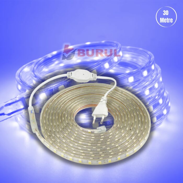 SB-6522 30 Metre Mavi Işık Hortum Şerit Led Dış Ortam Aydınlatma 220v Fişli