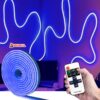 SB-6512 2.5 Metre Mavi Işık Metre Esnek Neon Led Şerit Işık Dimmer Kumandalı Dekoratif Aydınlatma Seti
