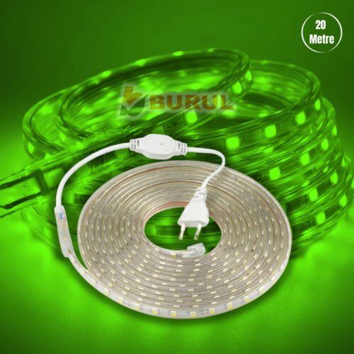 SB-6522 20 Metre Yeşil Işık Hortum Şerit Led Dış Ortam Aydınlatma 220v Fişli