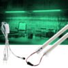 SB-6510 2 Adet 50 Cm 220v Şeffaf Çubuk Bar Led Yeşil Işık ve Butonlu Fiş