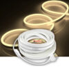 SB-6508 2 Metre Gün ışığı Neon Led Şerit Dış Mekan Silikonlu Esnek Dekoratif Aydınlatma 220v Fişli